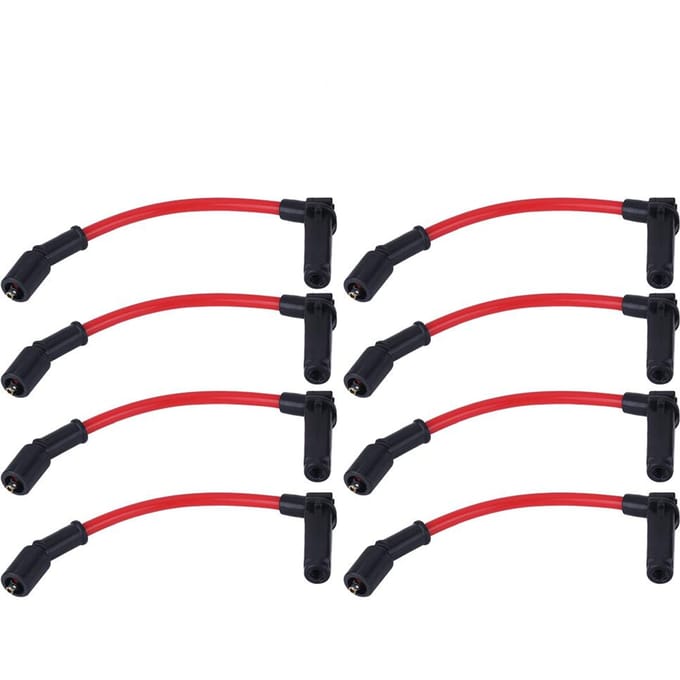 8 Stuks LSx LS1 LS2 LS3 LS6 LS7 Bougiekabels voor CHEVY GMC 1999 2006 4.8L 5.3L 6.0L black