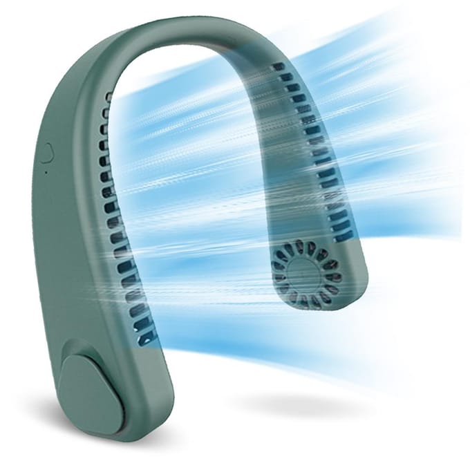 Hangende nekventilator draagbare luie bladloze hangende nekventilator koeling mute buitensport draagbare USB