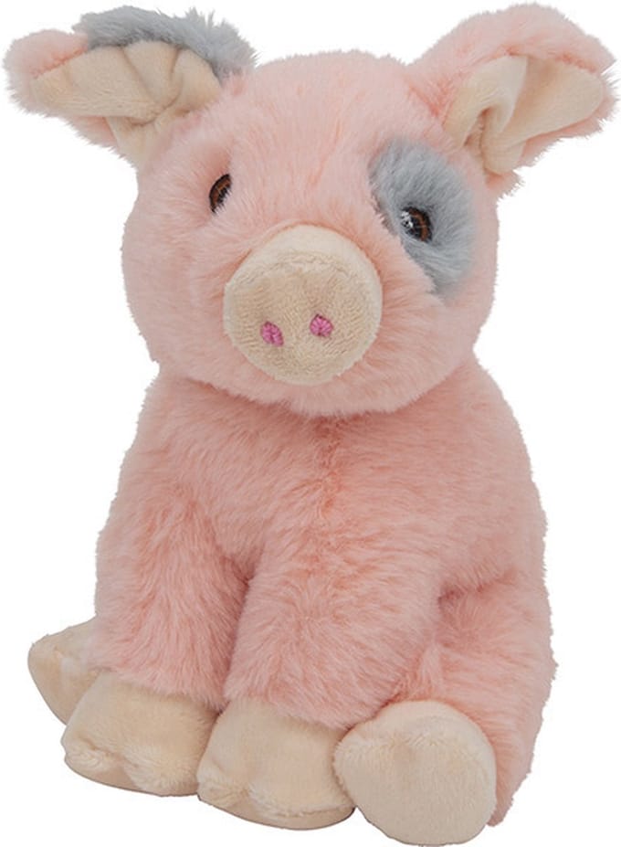 Pluche dieren knuffels Varken/biggetje van 18 cm - Knuffeldieren speelgoed