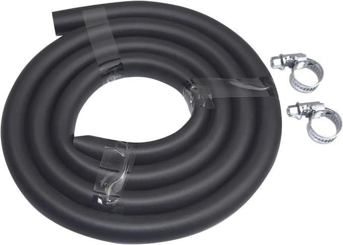 Vervangende spuitslang - Slang voor sproeier - Krachtige sproeiers - 14 meter lengte - 10 gram - Zwart