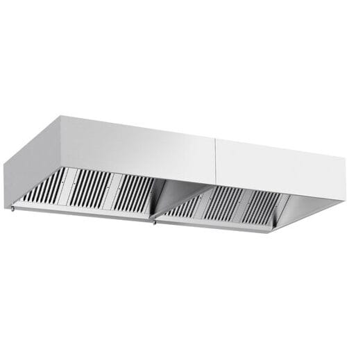 GGM Gastro Kastenhaube - 3200mm - mit Filter & Lampe Zilver