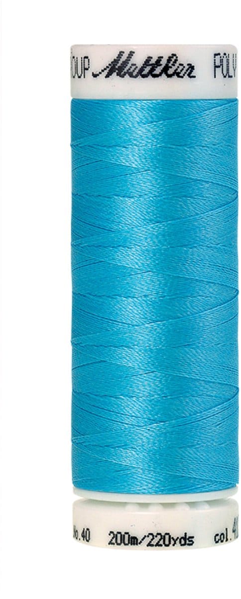 Mettler borduurgaren - Blauw - Nr 4122 - Polysheen - 200 meter