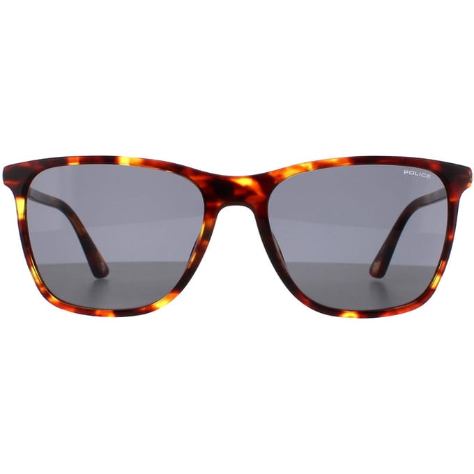 Police SPLD45 Origins 46 08XW medium shiny havana grijs groene zonnebril