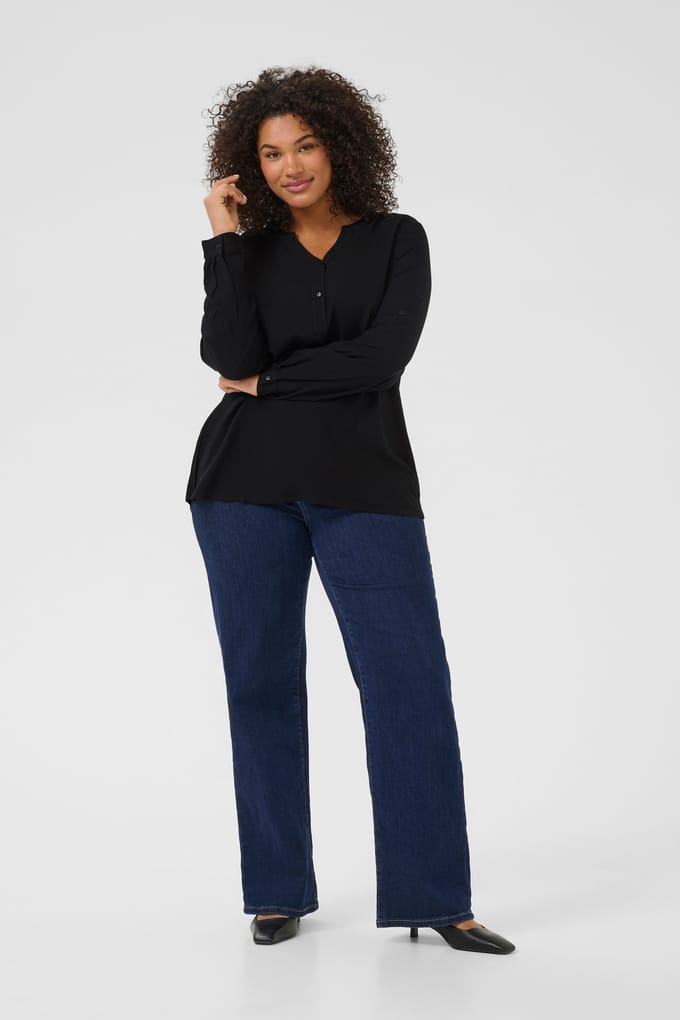 Damesblouse met lange mouwen KAFFE Curve Sida