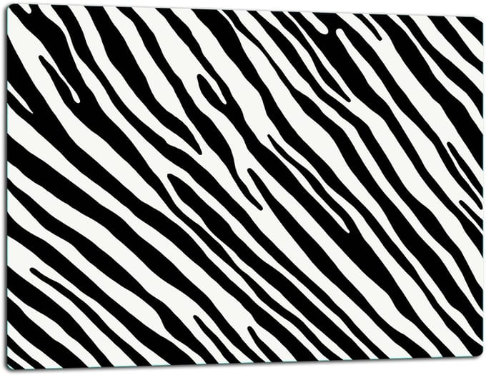 TMK ArtDeko - Snijplank - Glas - 52x40cm - Zebra Design