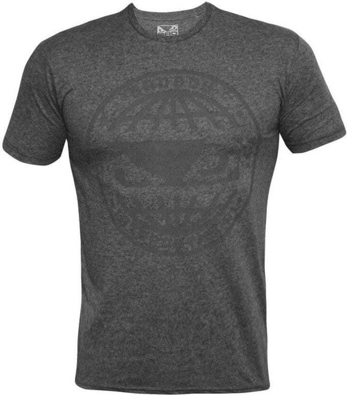 Bad Boy World T Shirt Donkergrijs Gemêleerd - S