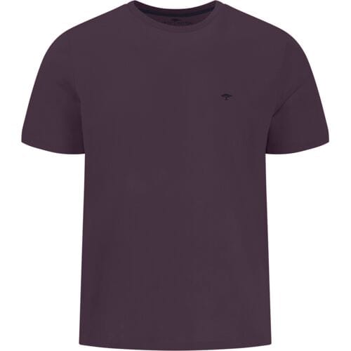 Fynch-Hatton T-Shirt Single Jersey Crew Neck Aubergine / male