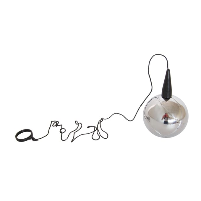 Magnes Aan Een Koord Voor Het Optillen Van Petanque Ballen Bule Bal Lifter
