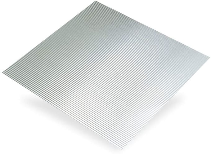Golfplaat van Aluminium voor Constructie en Decoratie - 0,5mm Dikte - 50x25 cm