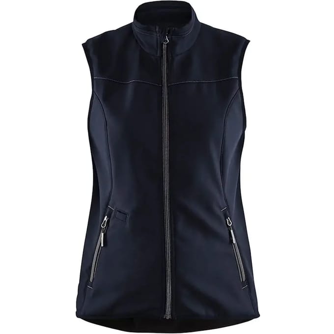 Blaklader 3851 Dames Softshell Bodywarmer Donkerblauw/Zwart