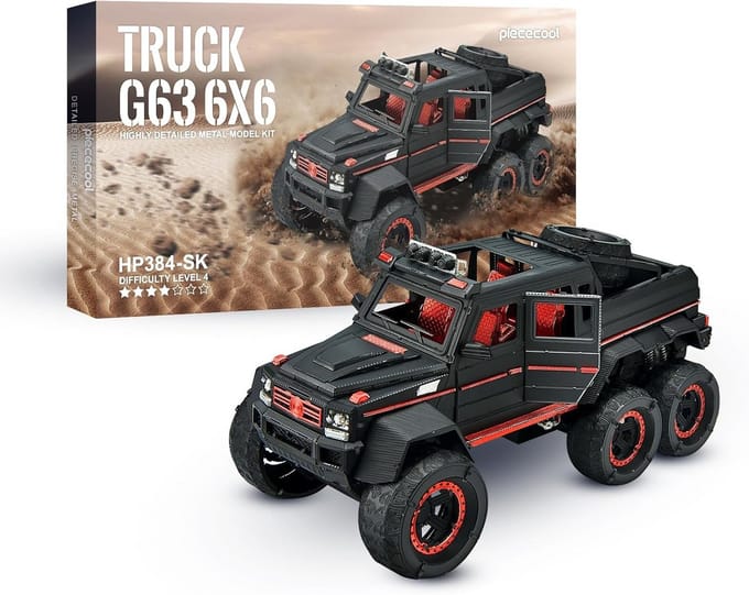 3D Metaal Puzzel G63 - 341 Roestvast Stalen Delen - Unieke Verzamelmodel Auto