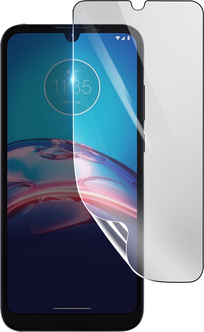 3mk, Geschikt voor Motorola Moto E6s, Schokbestendige Hydrogel Screenprotector, Transparant