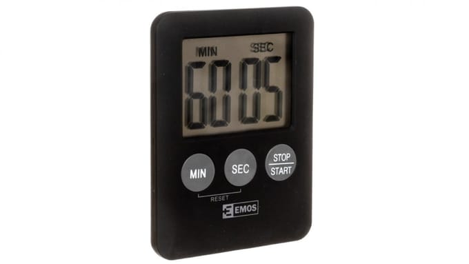 Keukentimer / stopwatch LCD 1xLR1130 met magneet TP202 E0202