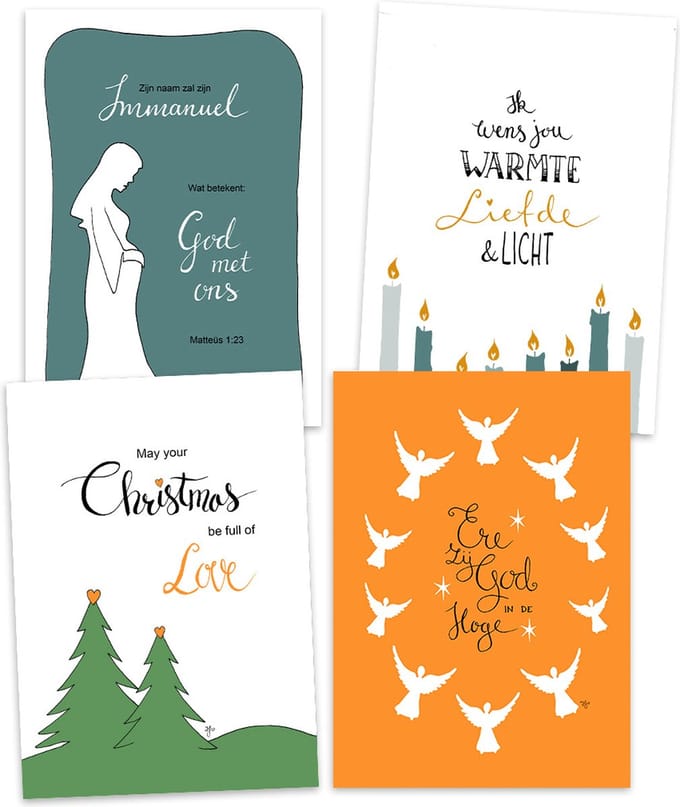 Voordeelpakje kerstkaarten - Henrike II - christelijk - MajesticAlly