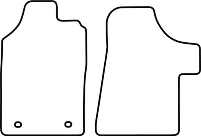 Automatten | Mattenset Mercedes Vito - Voorset - 2010 - 2015