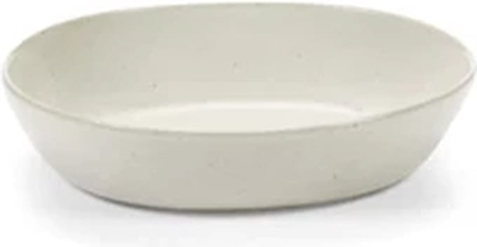 Serax Uncharted Out of Lines diep bord 18.5x17cm H4cm off white