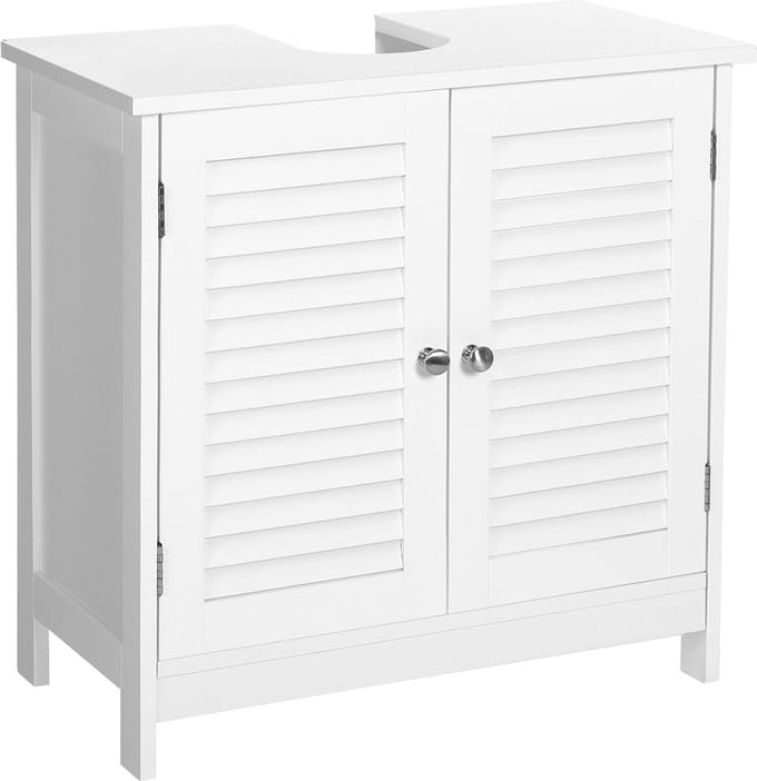 Hoppa! Wastafelonderkast, 60 x 30 x 60 cm, Wit, samengesteld hout