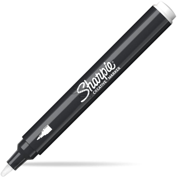 Sharpie acrylstift met ronde punt, wit