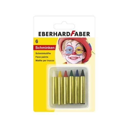 Eberhard faber schminkstiften, set van 6 kleuren
