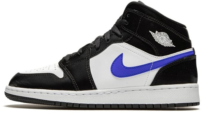 Air Jordan 1 Mid Black Racer Blue (GS) EUR 40