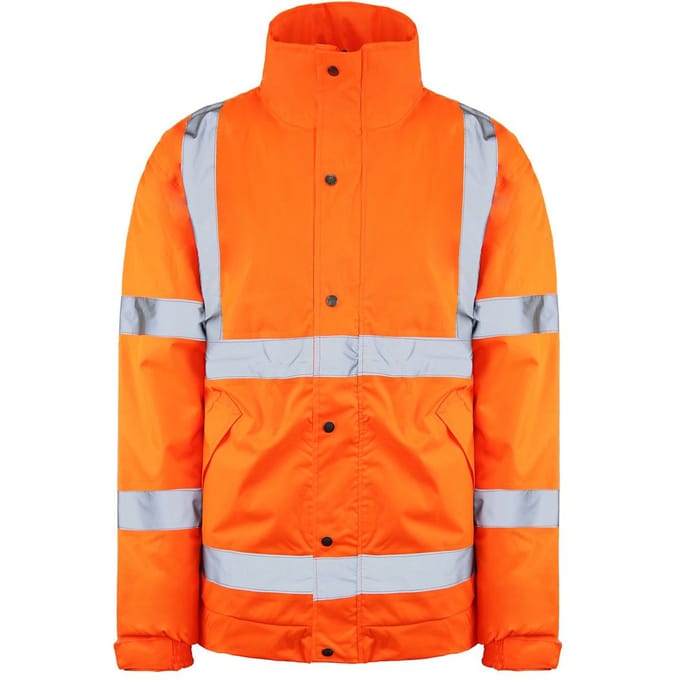 Dickies Hoge Zichtbaarheid Heren Oranje Reflecterend Bomberjack