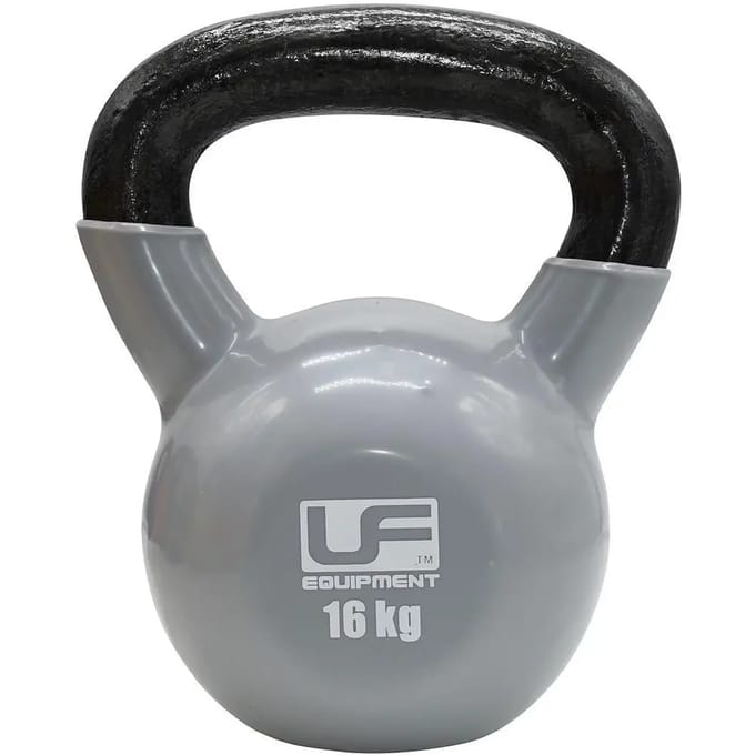 Urban Fitness Cast Iron Kettlebell Zilver - 16kg