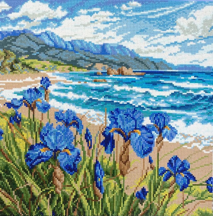Diamond Painting - 105 Blue Harmony - Blauwe Harmony - Letistitch - 42.3 x 42.3 cm