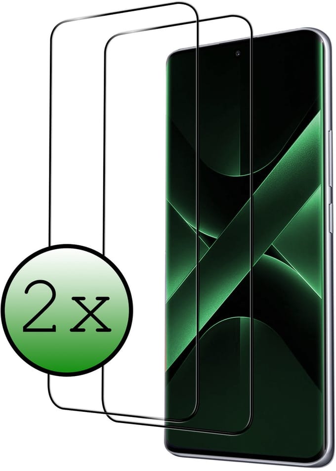 Screenprotector - 2 Stuks Geschikt voor Xiaomi Poco X7 - Full Cover - Beschermglas - Gehard Glas - Tempered Glass - Screen Protector