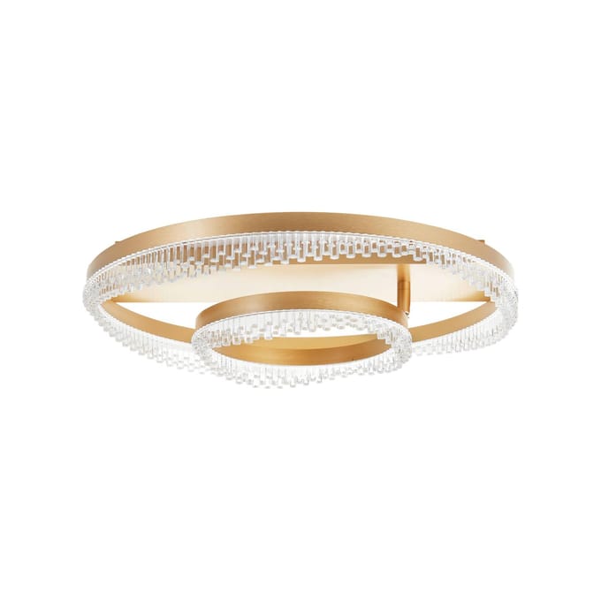 Brilliant Aurora LED plafondlamp, goudkleurig Ø 61 cm, aluminium, CCT