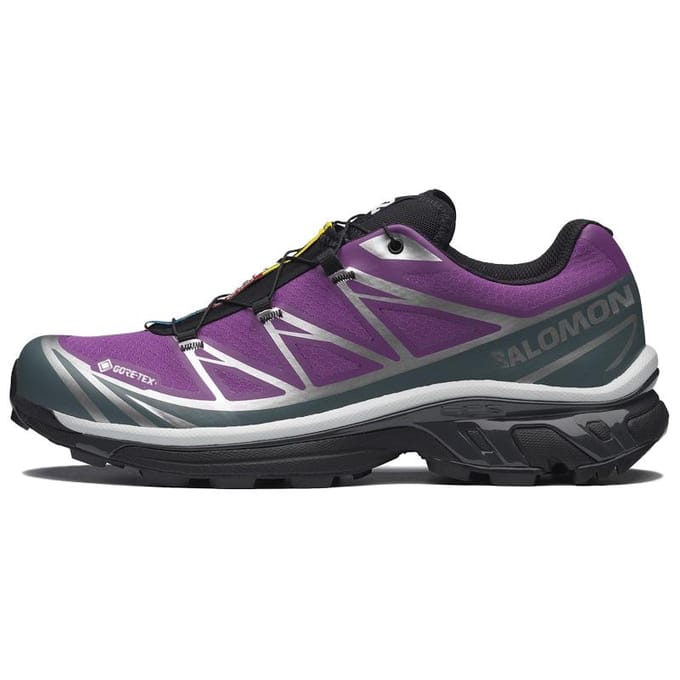 SALOMON XT 6 Chaussures de Trail Running Unisexe Violet Argent 36 gray