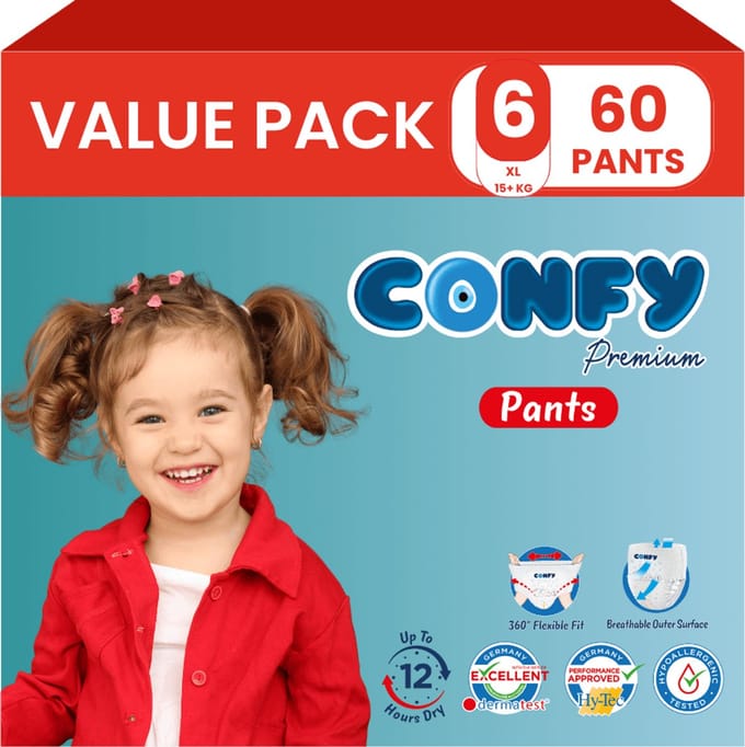 Confy Premium Pants - Luierbroekjes Maat 6 (15+kg) - 60 Luierbroekjes - Value Pack