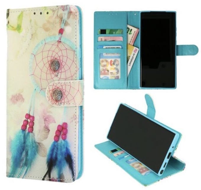Cityhoesje - Bookcase iPhone 16e-17e - Dormenvanger Blauw