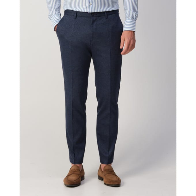 Roy Robson Broek Slim Fit Cupro Blend Blauw / male