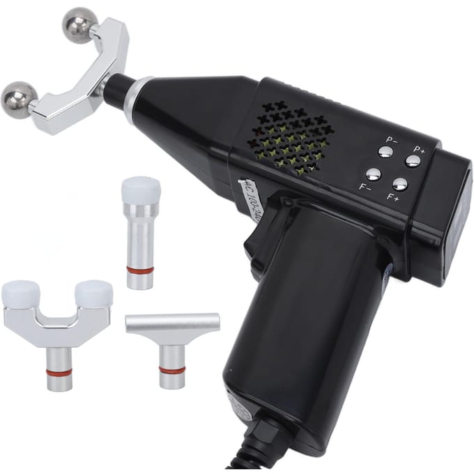 Elektrisch Chiropractisch Correctie-instrument Professionele Sterkte Verstelbare Rugmasseur voor Scoliose AU Plug black