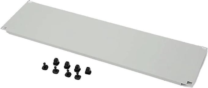 Blindplaat - Paneel - Serverkast Afwerking - 2 HE Formaat - 4826 cm - Lichtgrijs
