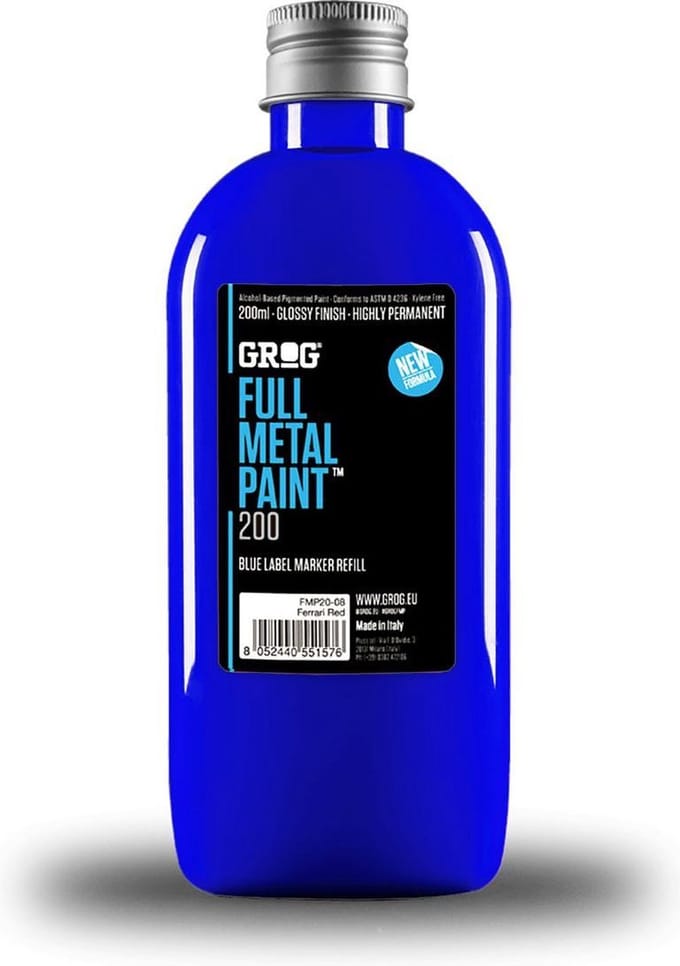 Grog Full Metal 200ml Navul Inkt - Diving Blue