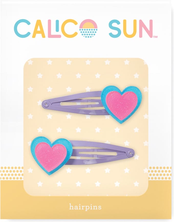 Calico Sun - Alexa haarclips - Hartje