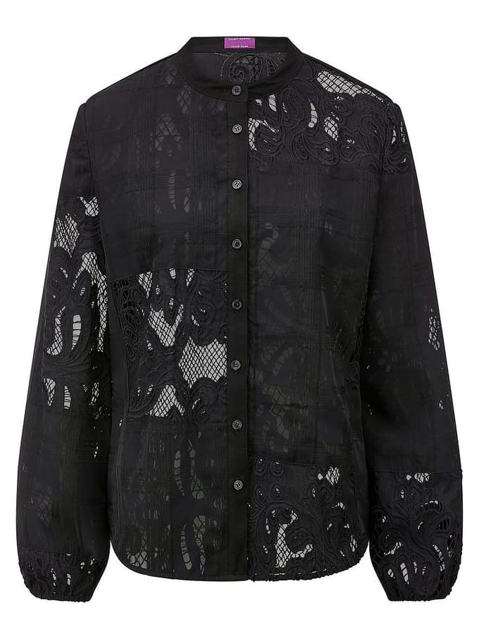 Blouse lange mouwen Van TALBOT RUNHOF X PETER HAHN zwart