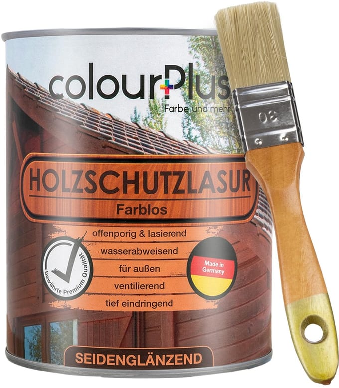 ColourPlus Houtbeits - Weerbestendige Houtolie - Met UV bescherming - Transparant - 750 ml