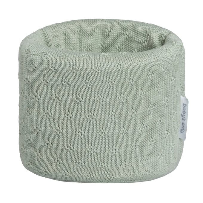 Baby's Only Gebreide commodemandje - Opbergmandje - Commode organizer - Babykamer accessoires Mood - Laurel green