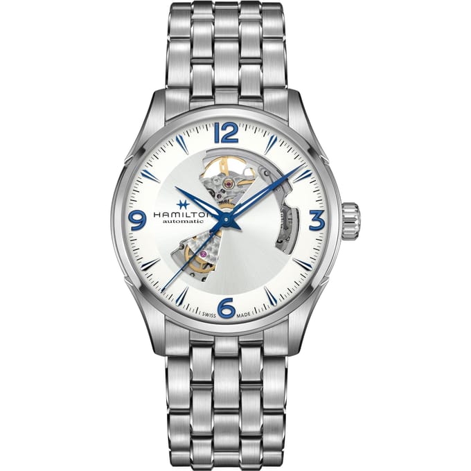 Hamilton Jazzmaster Open Heart H32705152 zilver