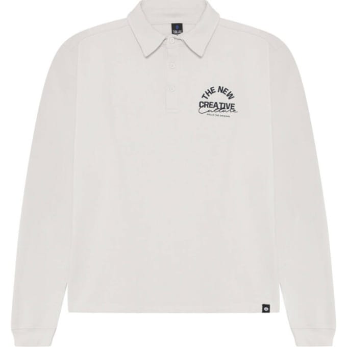 Rellix - Sweater Rellix Polo Button - Grey Kit - Maat 152