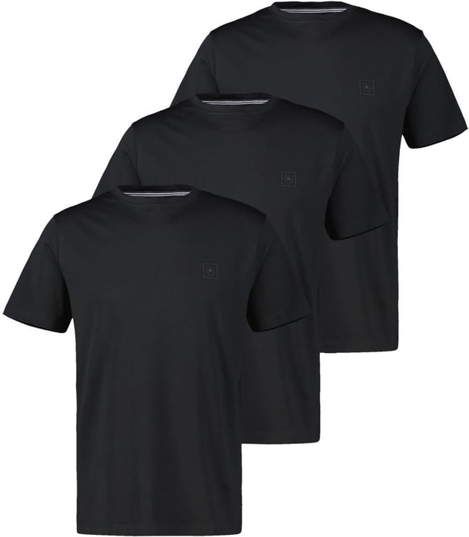 LERROS Heren t-shirt 3 pack Basic