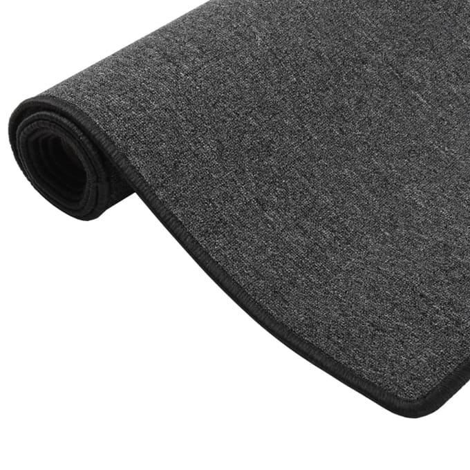 vidaXL - Tapijtloper - 50x100 - cm - antracietkleurig