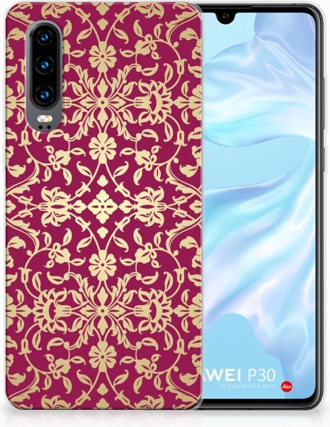 Siliconen Hoesje Huawei P30 Barok Pink