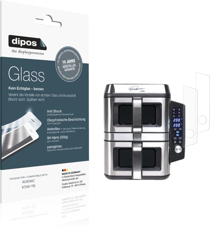 dipos – 2x Matte Pantserfolie geschikt voor KOENIC KTAF-TR | 9H Screenprotector