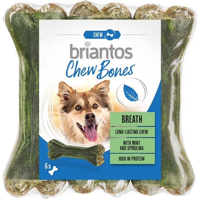 Briantos Chew Bones Breath (met Munt & Spirulina) - 12 x 12 cm (660 g)