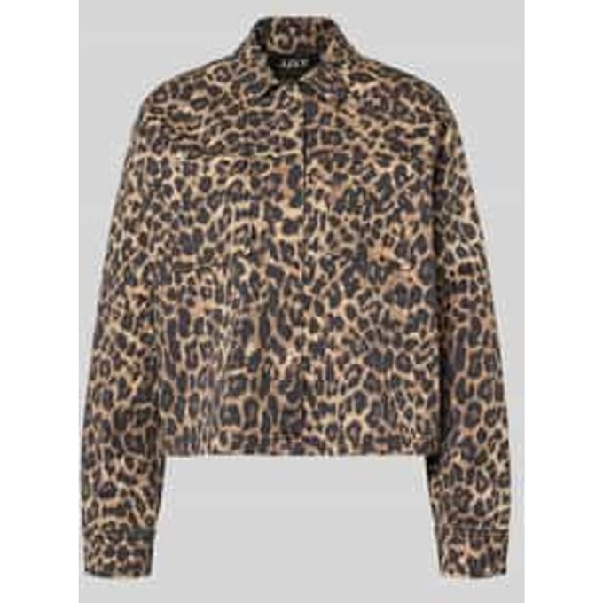 Overhemdjack in luipaardprint Model 'SARAH'