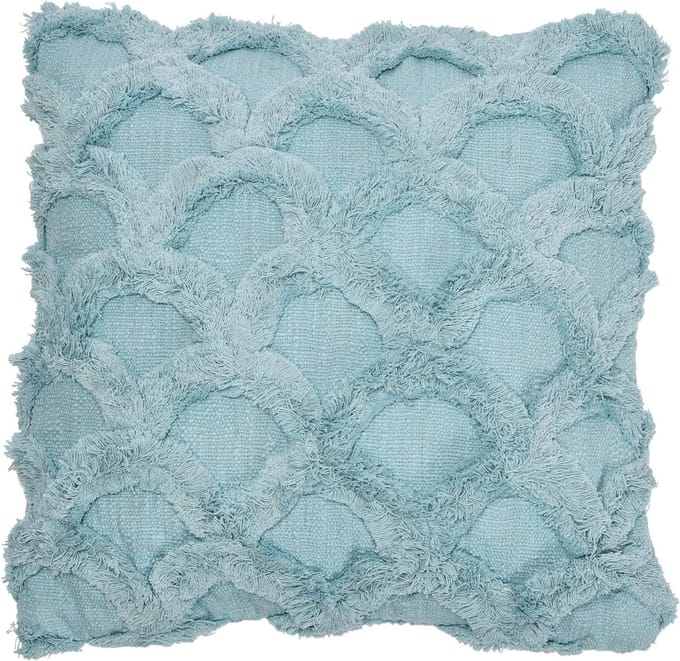 Kussen Sierkussen - Decoratie Kussen - Woonkamer Decoratie - Katoen Chenille Constructie - 45x45 cm - Blauw