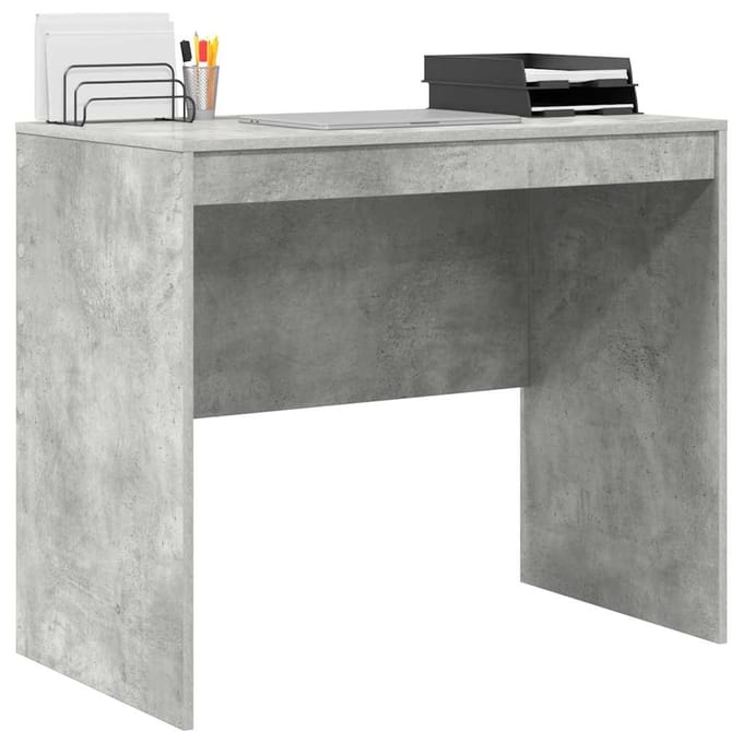 vidaXL - Bureau - Beton - Grijs - 90 - x - 50 - x - 76 - cm